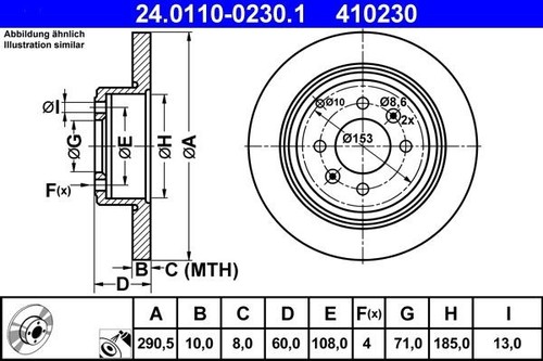 Disques frein peugeot 406 - de,