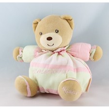 Doudou ours rose vert 10 ans