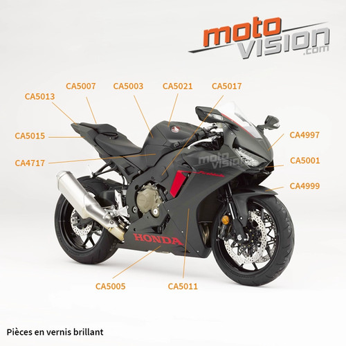Garde boue carbone - , honda