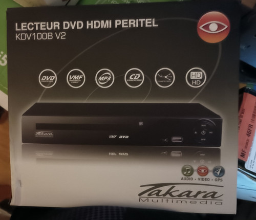 Lecteur dvd takara kdv100b - lecteur,