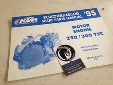 KTM 250 300 TVC 95 engine moteur spare parts list liste pièces détachées
