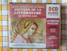 ALAIN VIALA : Histoire de la littérature française - Le Moyen Âge - PUF - 5 CD