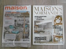 Lot de 2 magazines PRESSE DECO : MAISON CREATIVE N°94 et MAISONS NORMANDES N°129
