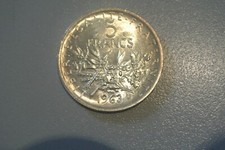 5 FRANCS SEMEUSE ARGENT 1963 SPL  ètat peu commun et petit prix 