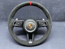 Pagaies de volant en cuir noir