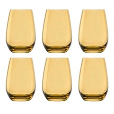 6 Verres ELEMENTS ambrés 465
