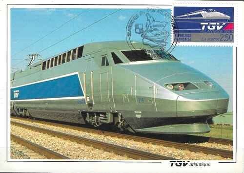 Carte timbre train tgv france - tgv,