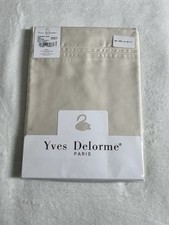 YVES DELORME triomphe ivoire drap plat / flat sheet 206 cm * 262 cm neuf