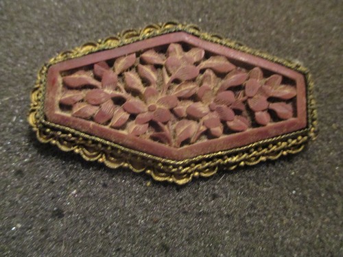 Antique chinese carved floral - antique,
