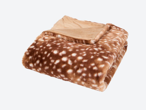 Plaid fausse fourrure automne - fausse,