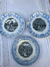 Assiettes parlantes 19eme GIEN