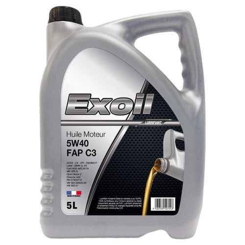 Huile moteur 5w40 fap - fap, c3