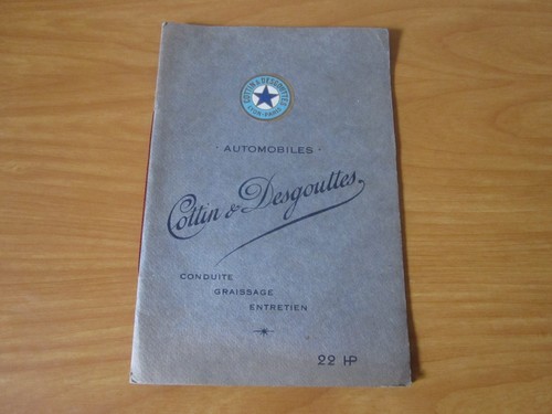 Brochure automobiles cottin - brochure, &