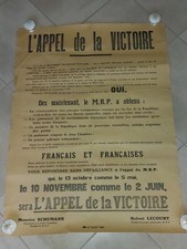 AFFICHE -" APPEL à la