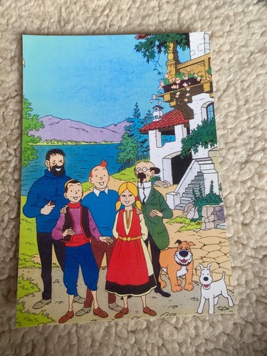 Carte postale 15x10 tintin - postale,