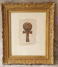 Cadre bois et plâtre doré