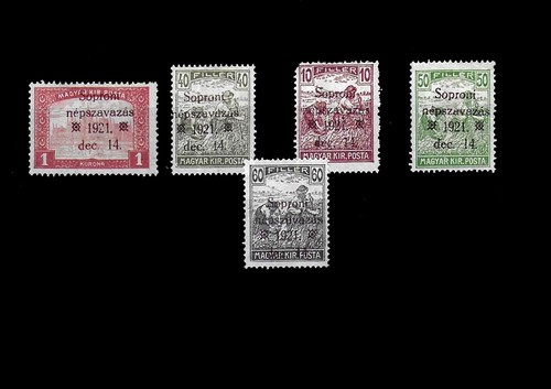Timbres hongrie soproni 1921 - timbres,