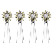 4Pcs Applique Frange Epaulette
