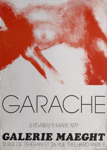 Garache claude affiche - garache,
