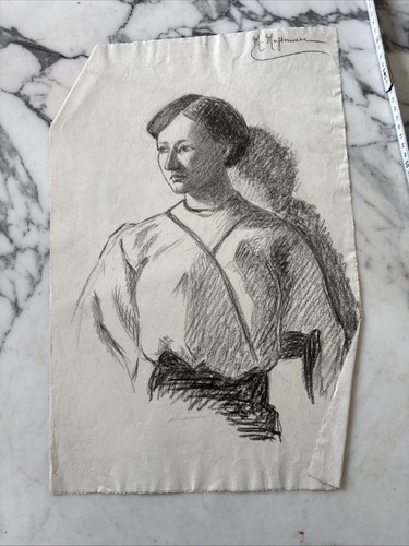 Ancien dessin xixe crayon - dessin,
