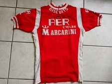 MAILLOT CYCLISTE VELO NORET CYCLES MARCARINI BISCUITS AER TAILLE M/3 TBE