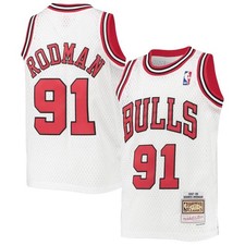 Maillot NBA Dennis Rodman Chicago Bulls 1997-98 Mitchell & Ness Hardwood Classic