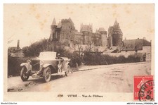 AROP11-0712-VOITURE - vitré - vue du chateau et Donnet-Zedel CI-6 Torpédo