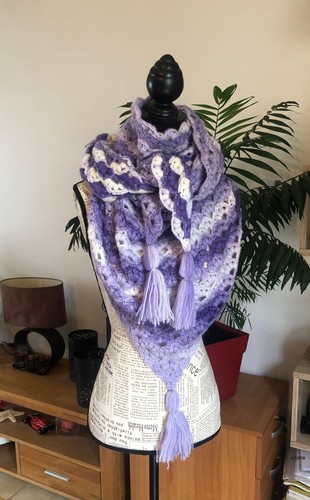Châle fait main crochet - au,