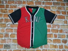 KARL KANI Vintage Baseball Hemd Shirt Trikot Bleu Rouge Vert Gr: XL Tip Top