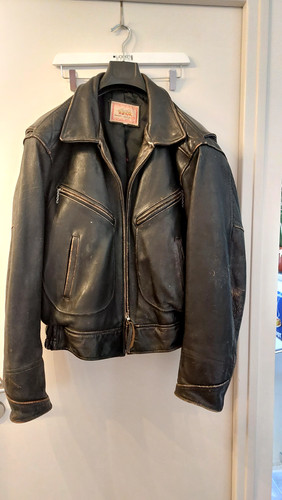 Tres rare blouson cuir - cuir, moto