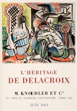 Pablo Picasso, Affiche, L'Héritage de Delacroix