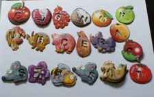  lot de 5 magnet gervais l alphabet et chiffre