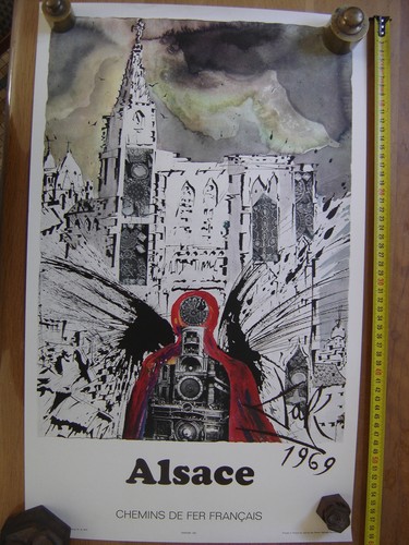 Affiche 1970 chemins - affiche,