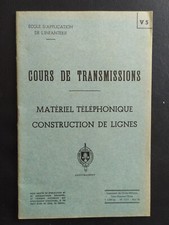 Guerre d'Algérie : " Brochure d'instruction sur matériel téléphonique  daté 1958