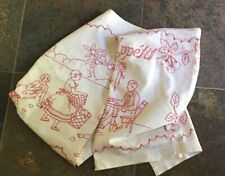 Centre De Table Brodé Art Populaire France Linge Maison Coton Art De La Table