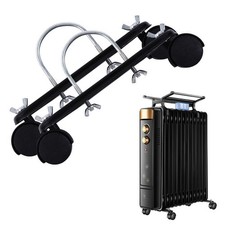 2x Support de Poulie Mobile pour Support Chauffage ??lectrique avec Roues Rotati