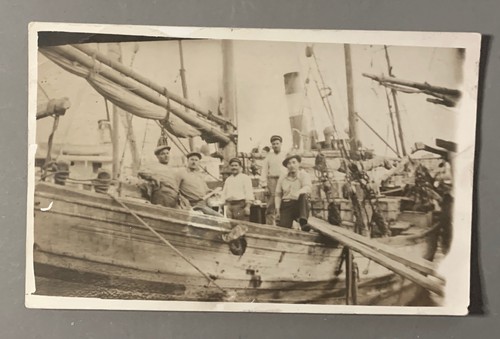 Carte photo ancienne bateau - photo,