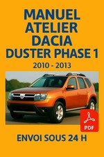 Manuel Atelier DACIA DUSTER PHASE 1 2010-2013 Revue Technique RTA B769 CD PDF