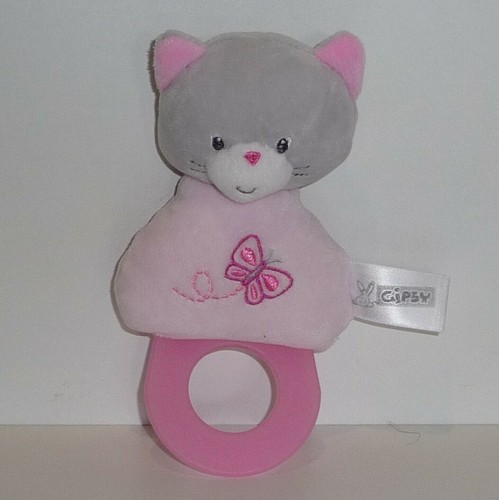 Doudou hochet chat gipsy - doudou,