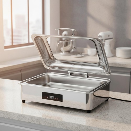 Chafing dish avec - chafing, en