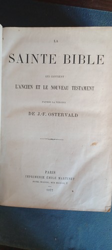 Sainte bible 19e - sainte,