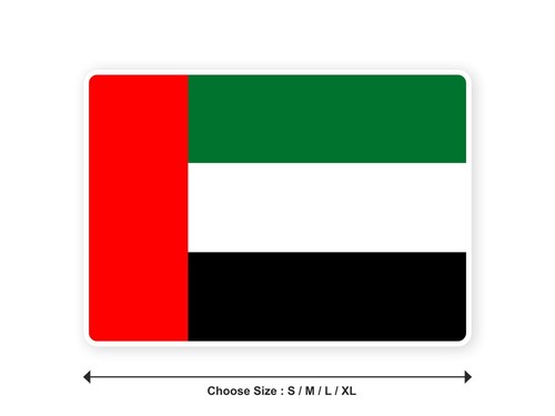 Sticker drapeau emirats - sticker, arabes