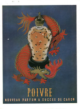 Publicité ancienne parfum Poivre de Caron issue de magazine 1954