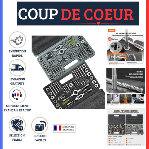 Vevor coffret tarauds - vevor,