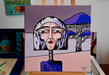 Acrylique toile 2025  30 x 30 cm  artiste B Jost  Artmajeur côte AKOUN