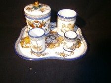 service à fumeur faience gien