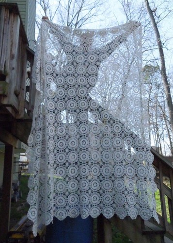 Vintage white crocheted - white,