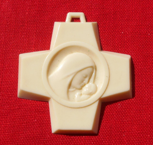 Médaille berceau vierge - de,
