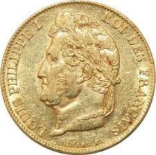 Rare 20 Francs Louis Philippe