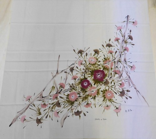 Foulard 100 pura soie vintage - soie,
